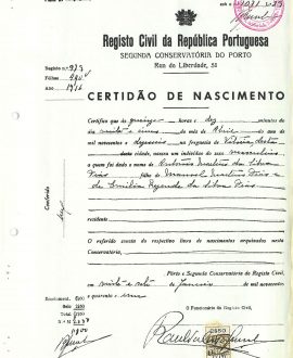 Pedir Certidao de nascimento online